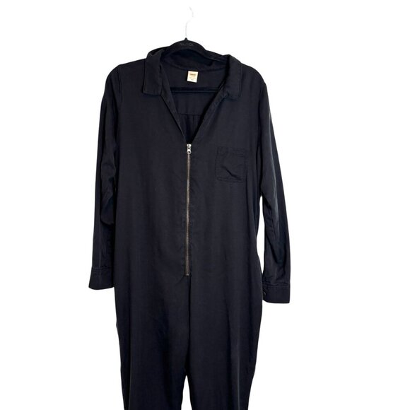 Smash + Tess Coverall Romper In Midnight Black Size Medium - Picture 3 of 6